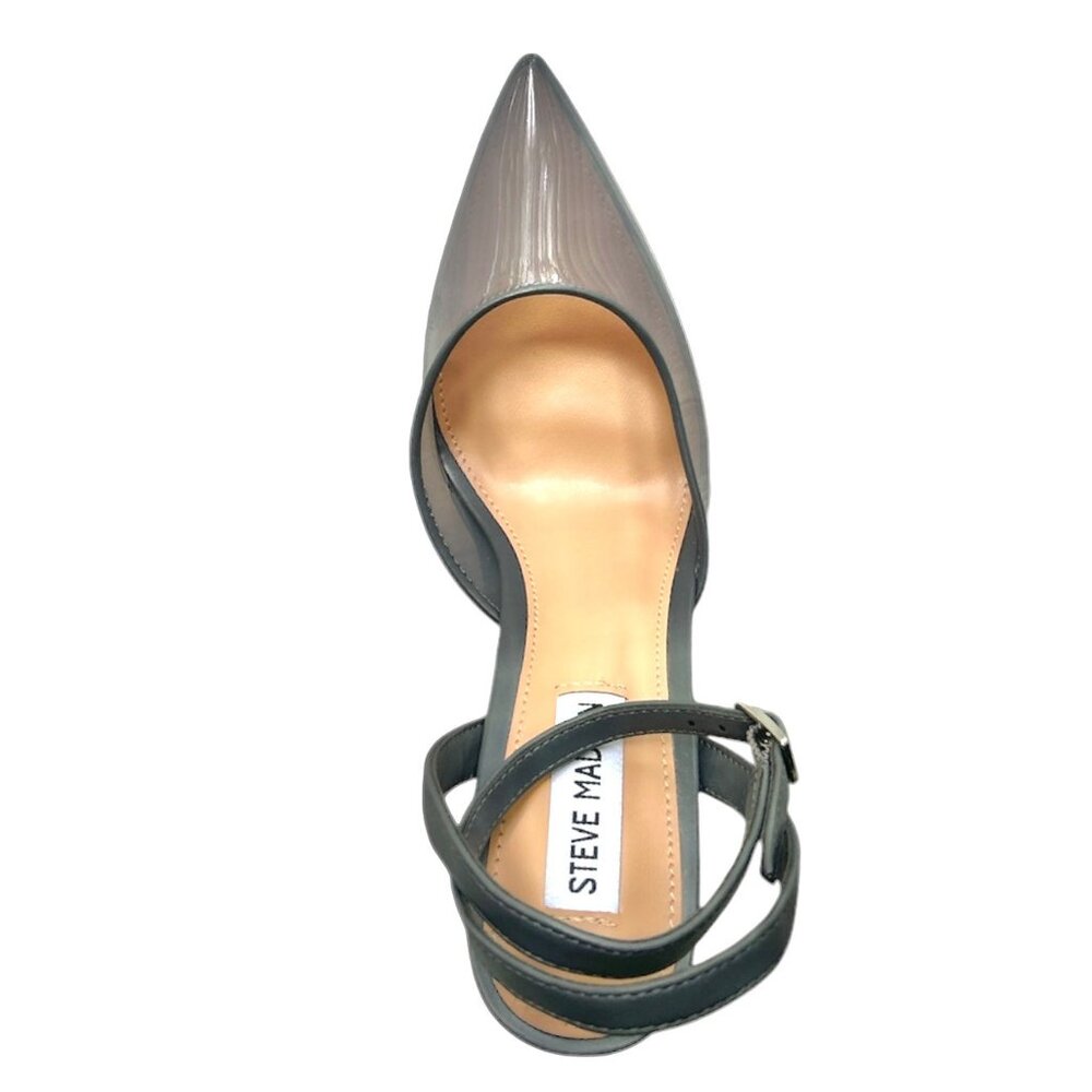 STEVE MADDEN ALESSI Women's Heel Pointed Toe Pump Gray Size 6.5 - Picture 5 of 7